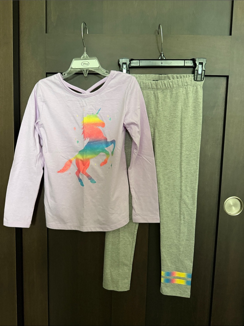 Limited Too Girls Long Sleeve Unicorn Top and Leggings Set size 6 NEW